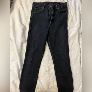 Citizens of Humanity Chrissy ultra high rise skinny jean; faded black